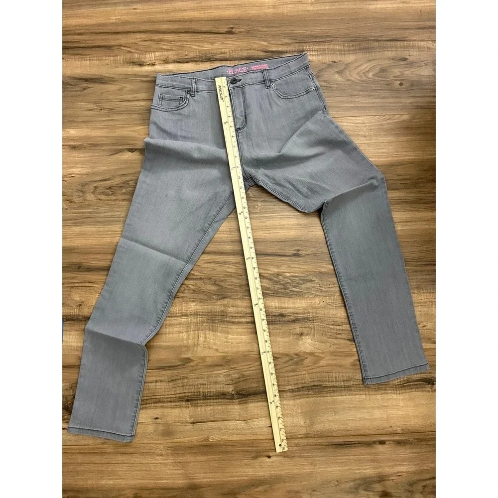 Girl Children's Place Supper Skinny Gray Jeans Size‎ 18 NWT